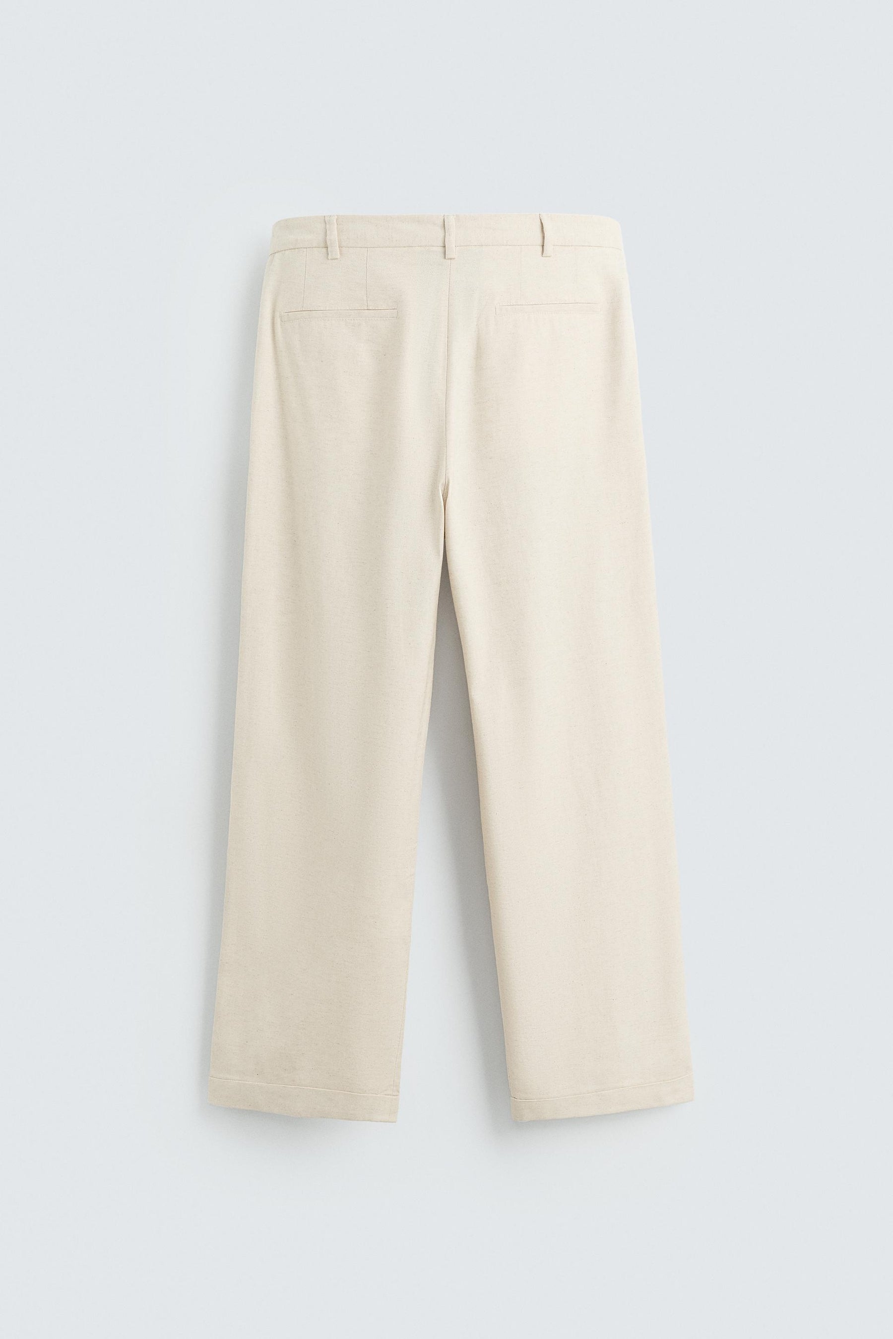 COTTON/LINEN PLEATED TROUSERS - Image 8