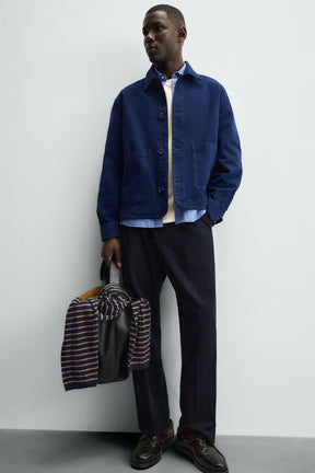 TEXTURED OVERSHIRT WITH POCKETS - Image 7