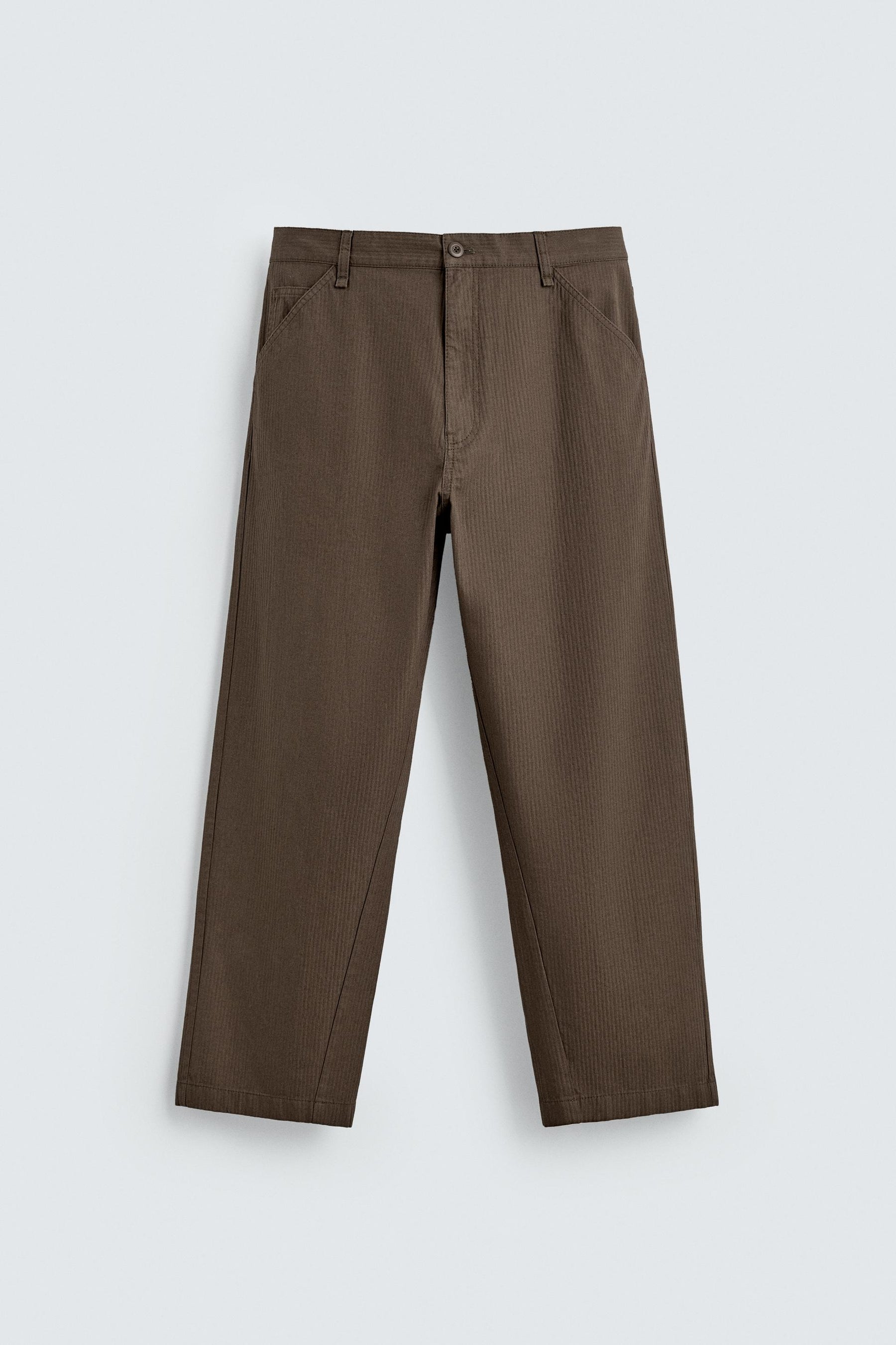 WASHED STRAIGHT-LEG TROUSERS - Image 7