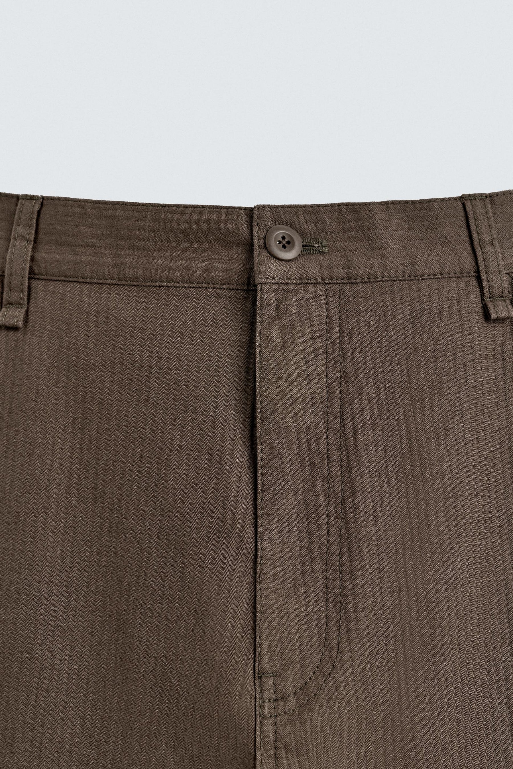 WASHED STRAIGHT-LEG TROUSERS - Image 9