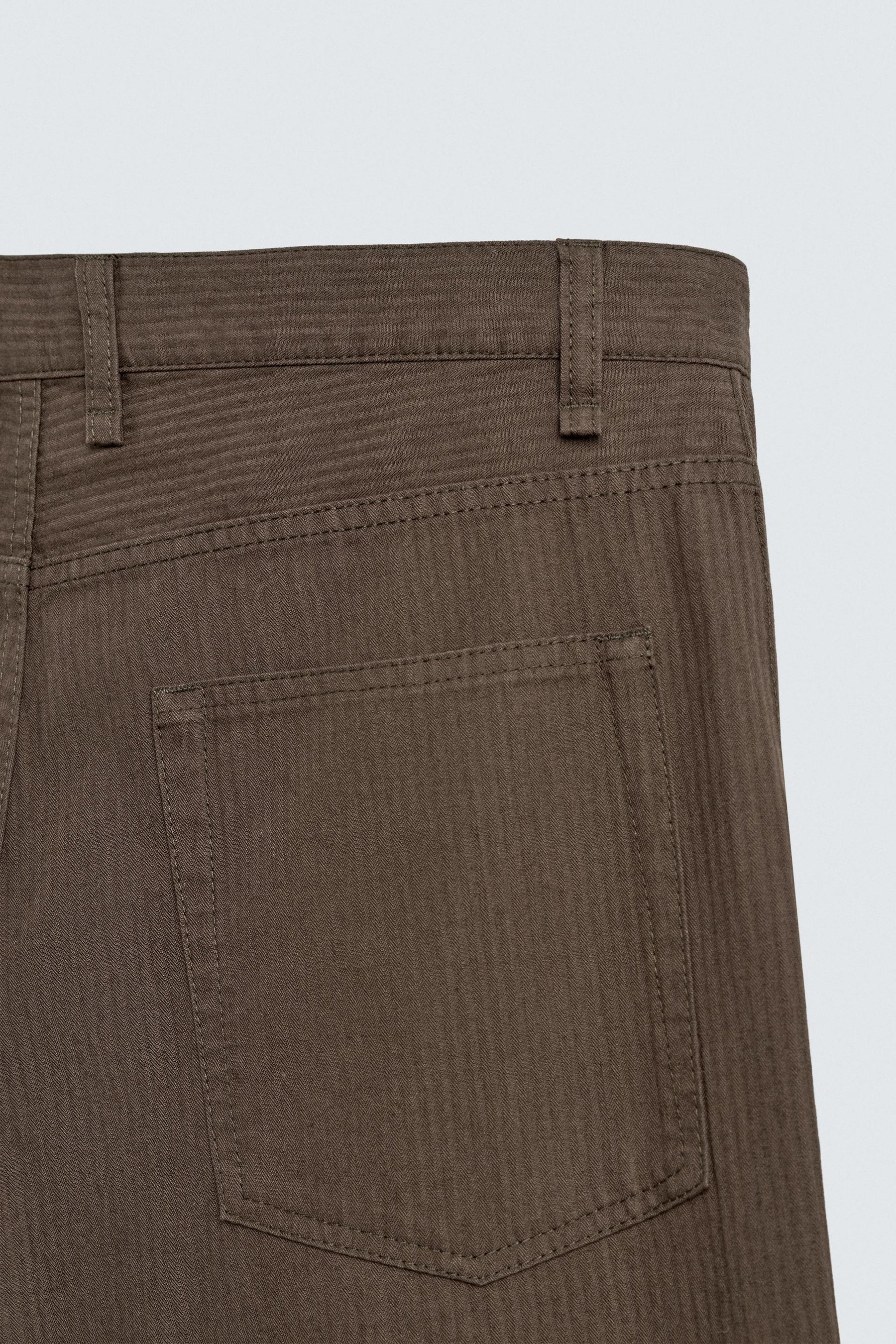 WASHED STRAIGHT-LEG TROUSERS - Image 10