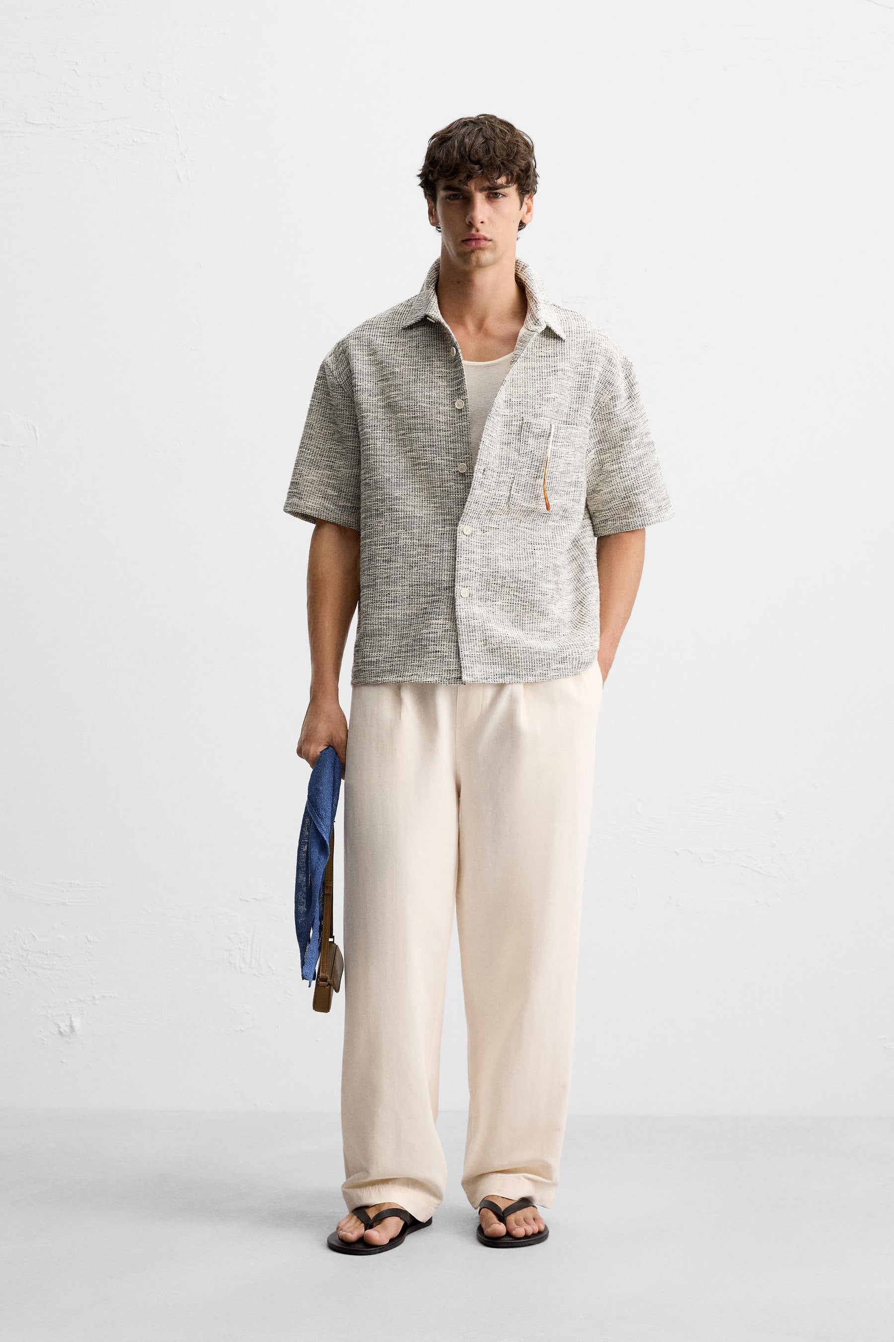 REGULAR FIT JOGGER WAIST TROUSERS - Image 1