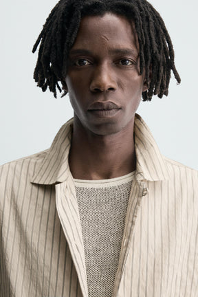 STRIPED FLOWING CREASED-EFFECT SHIRT - Image 5