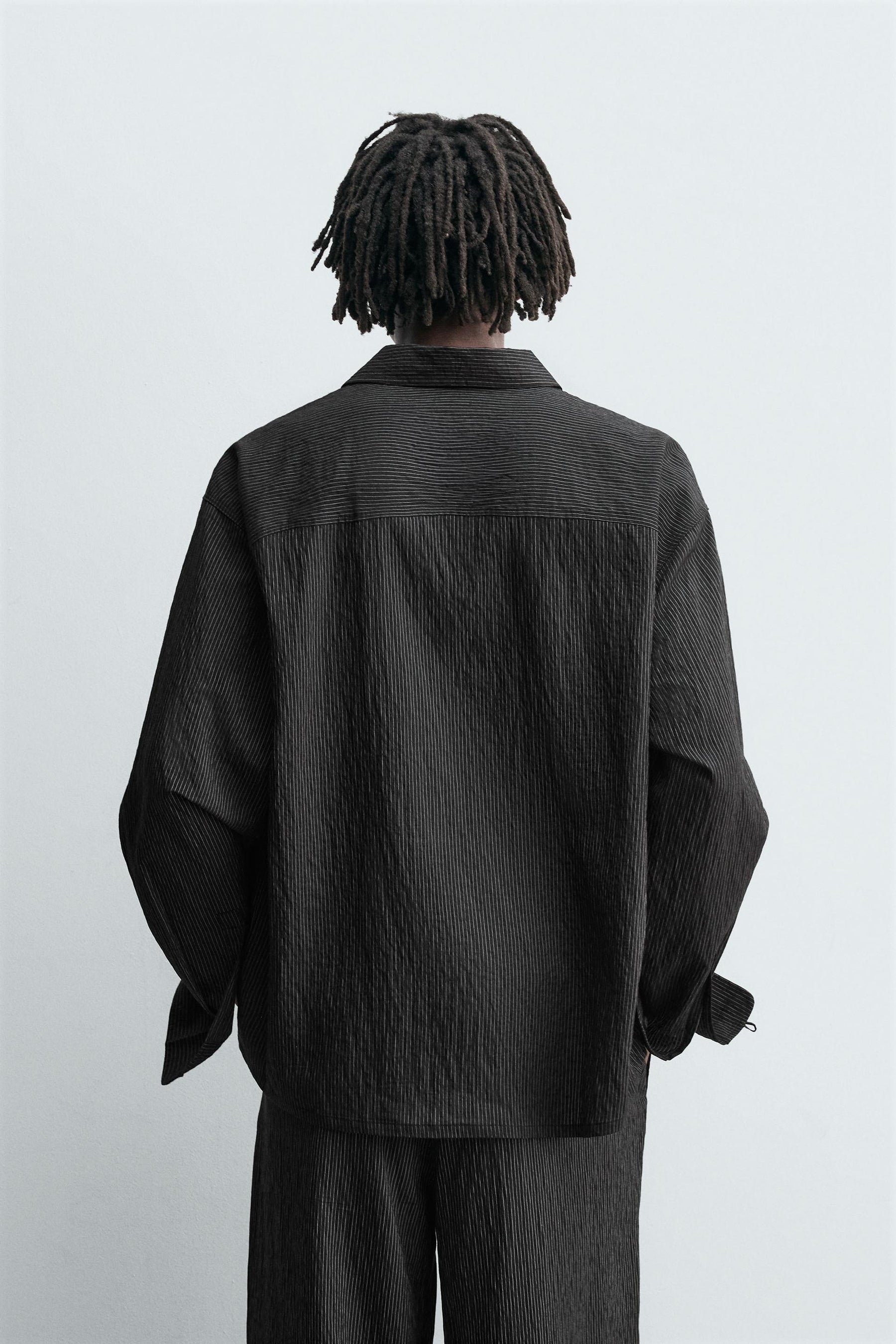 STRIPED FLOWING SHIRT - Image 3