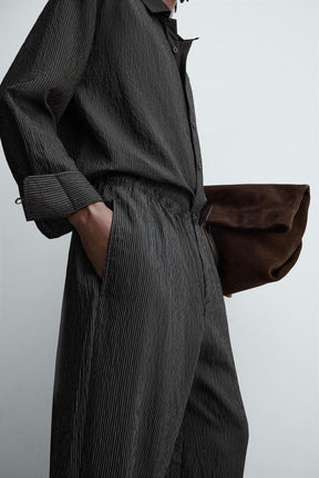 STRIPED FLOWING TROUSERS - Image 6