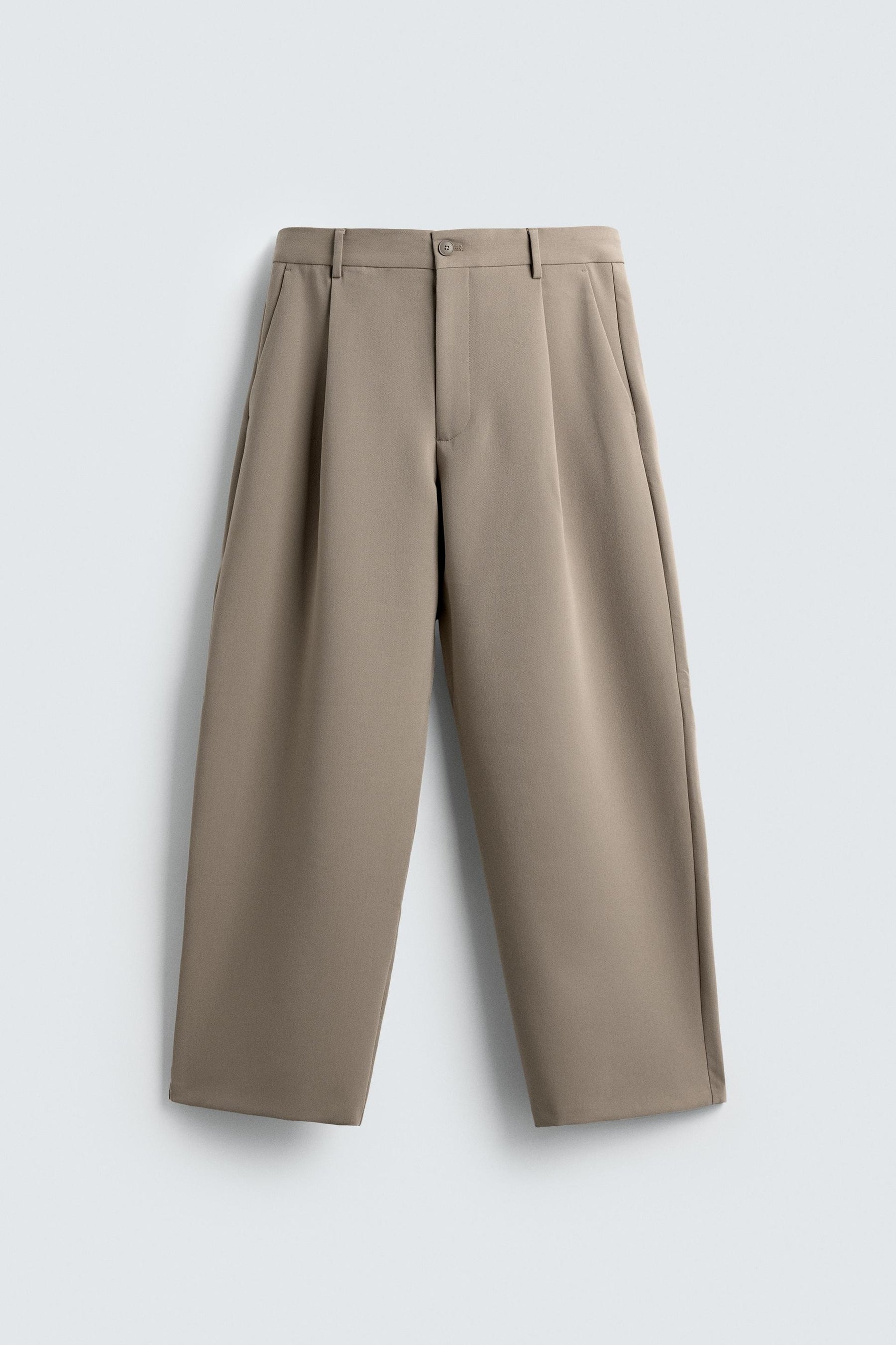 RELAXED FIT PLEATED TROUSERS - Image 7