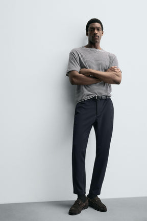 SLIM FIT COMFORT TROUSERS - Image 5