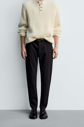 SLIM FIT COMFORT TROUSERS - Image 2