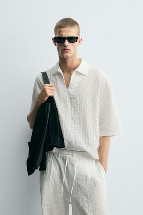 TEXTURED POLO SHIRT - Image 2