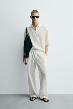 TEXTURED POLO SHIRT - Image 1