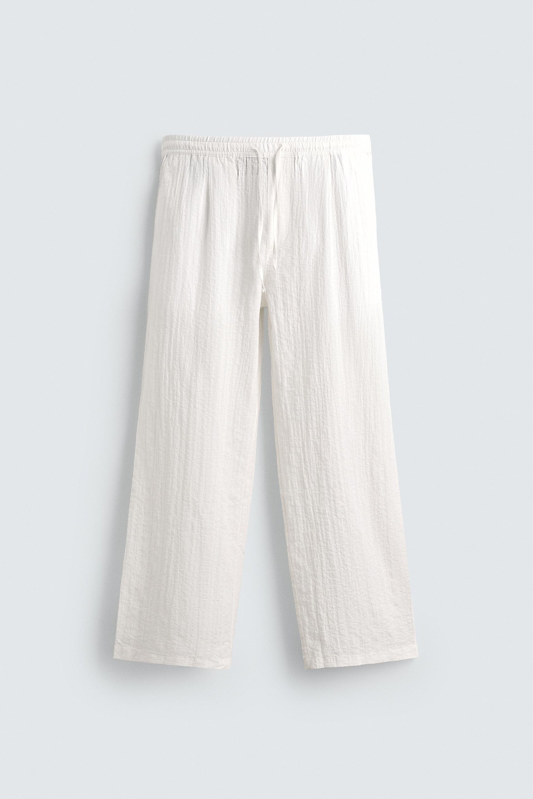 TEXTURED RELAXED FIT TROUSERS - Image 6