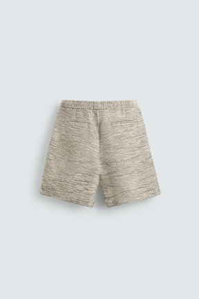 TEXTURED CONTRAST BERMUDA SHORTS - Image 7