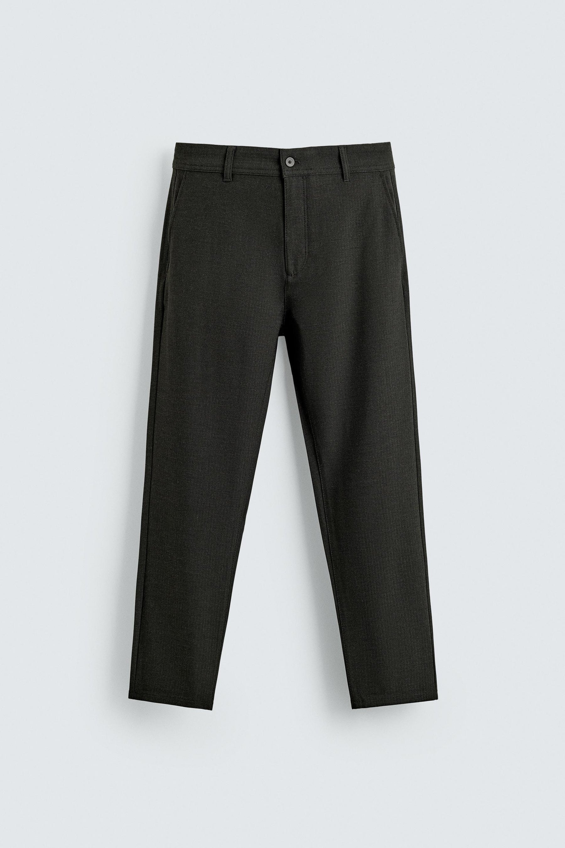 COMFORT TEXTURED CHINO TROUSERS - Image 6