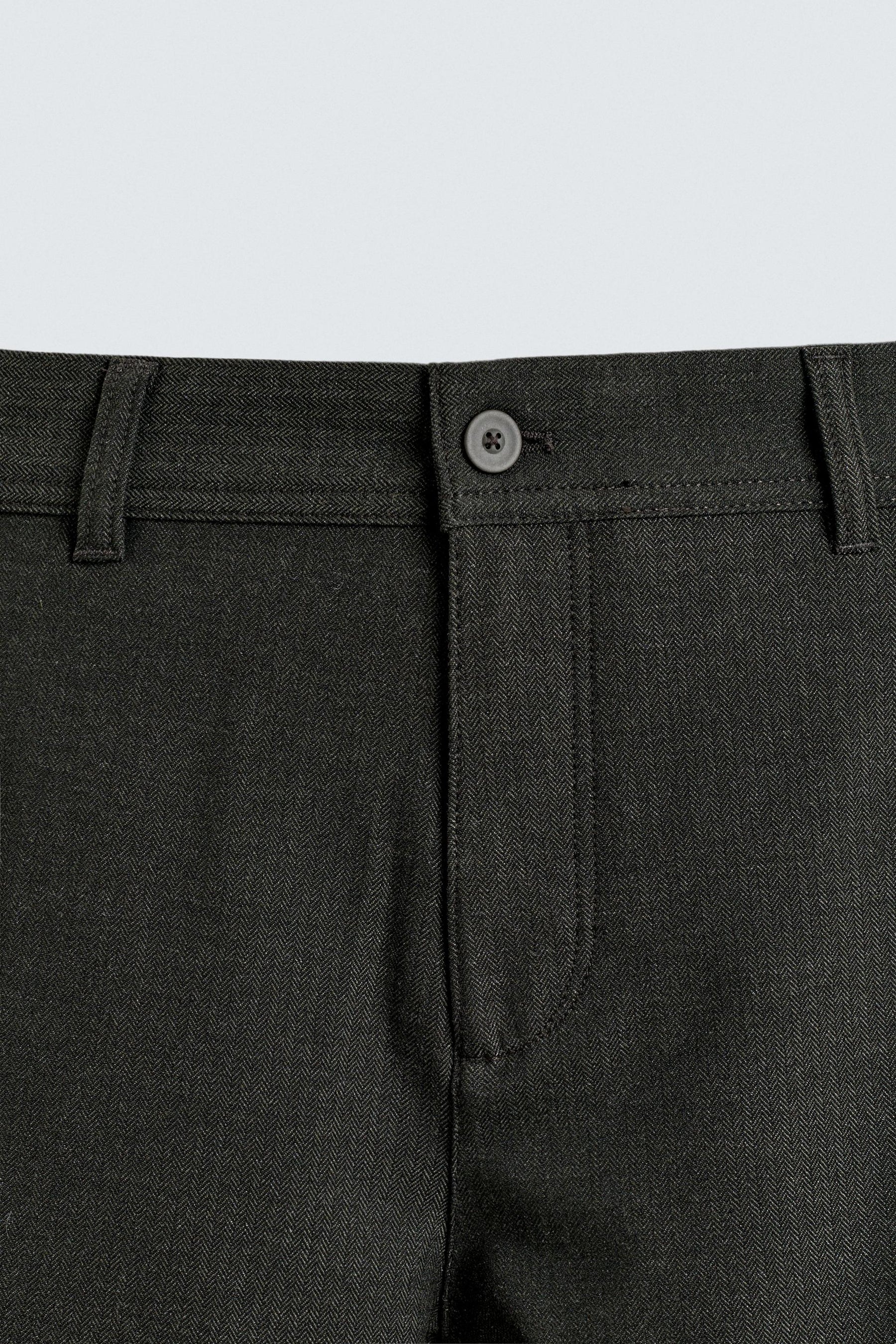 COMFORT TEXTURED CHINO TROUSERS - Image 8