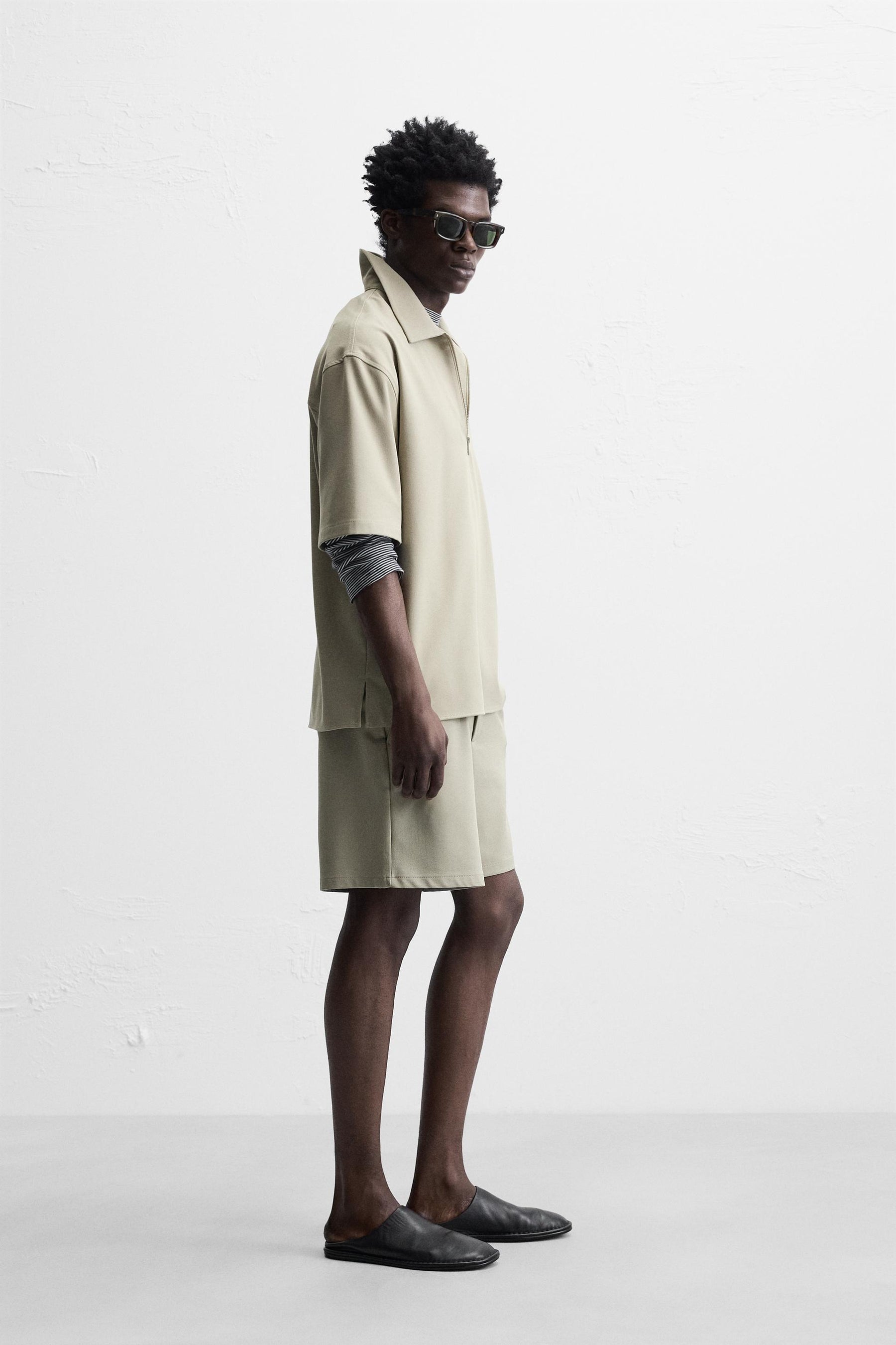 TECHNICAL ZIP-UP POLO SHIRT - Image 4