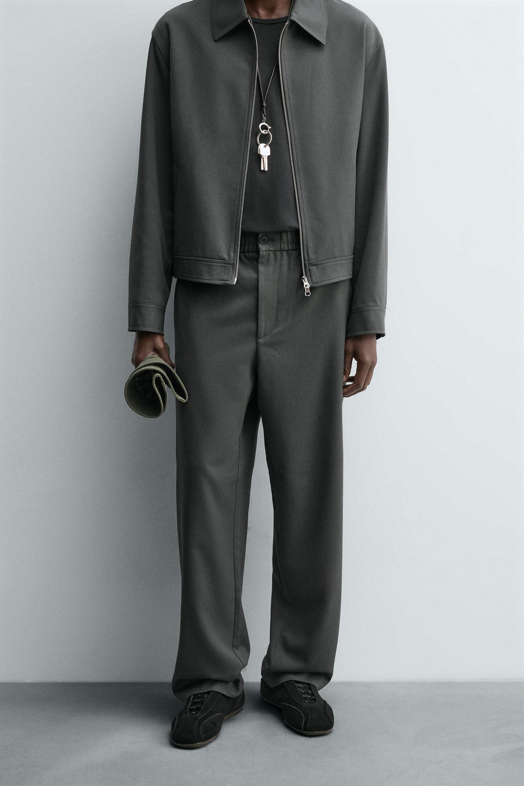 REGULAR FIT JOGGER WAIST TROUSERS - Image 2