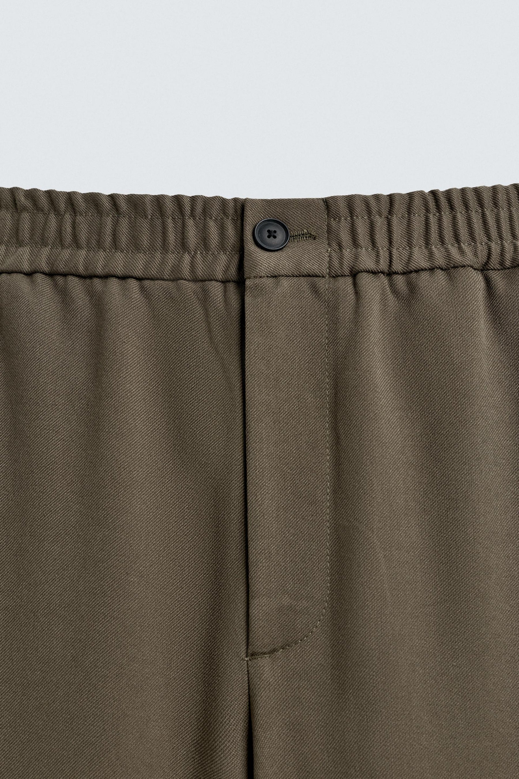 REGULAR FIT JOGGER WAIST TROUSERS - Image 8