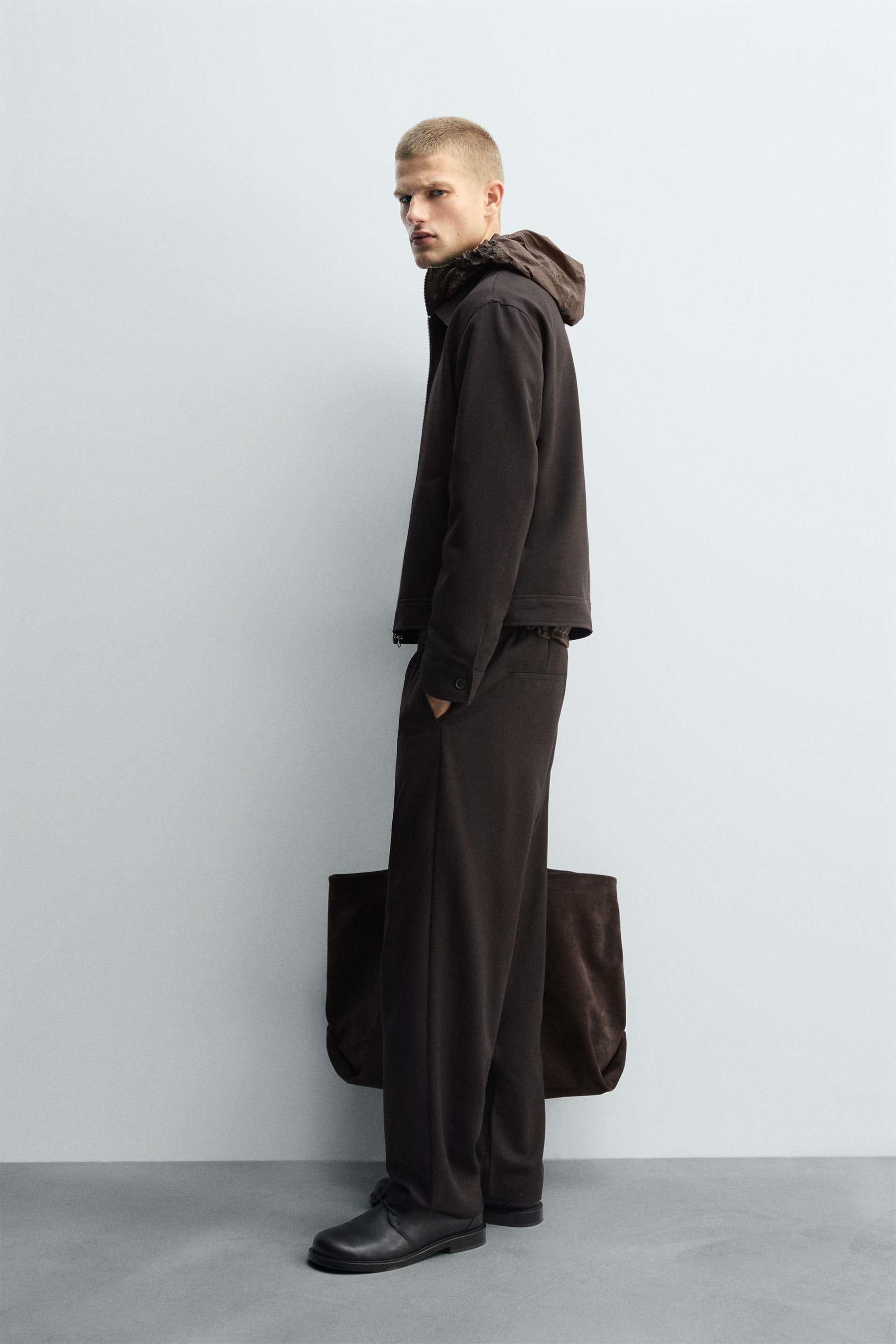 REGULAR FIT ZIP-UP OVERSHIRT - Image 4