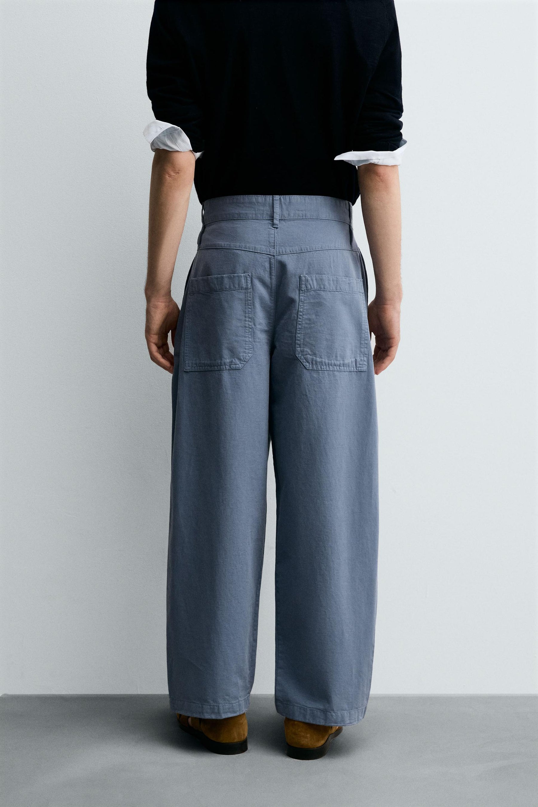PLEATED BALLOON FIT TROUSERS - Image 3
