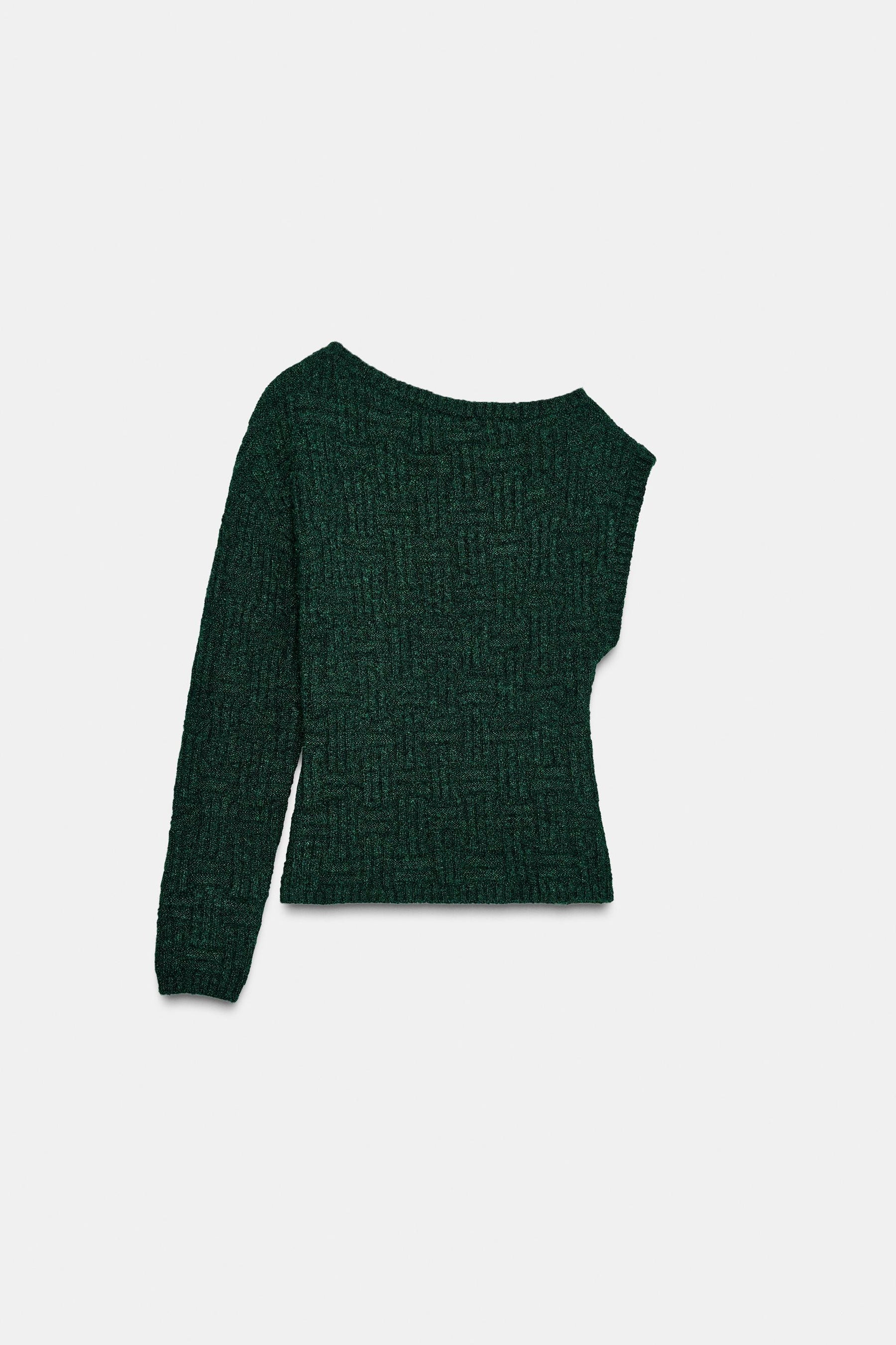 ASYMMETRIC TEXTURED KNIT JUMPER - Image 5