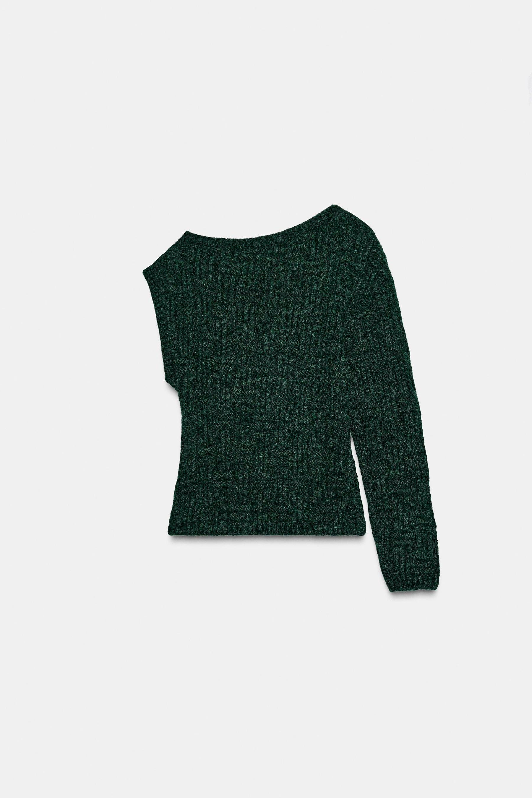 ASYMMETRIC TEXTURED KNIT JUMPER - Image 6