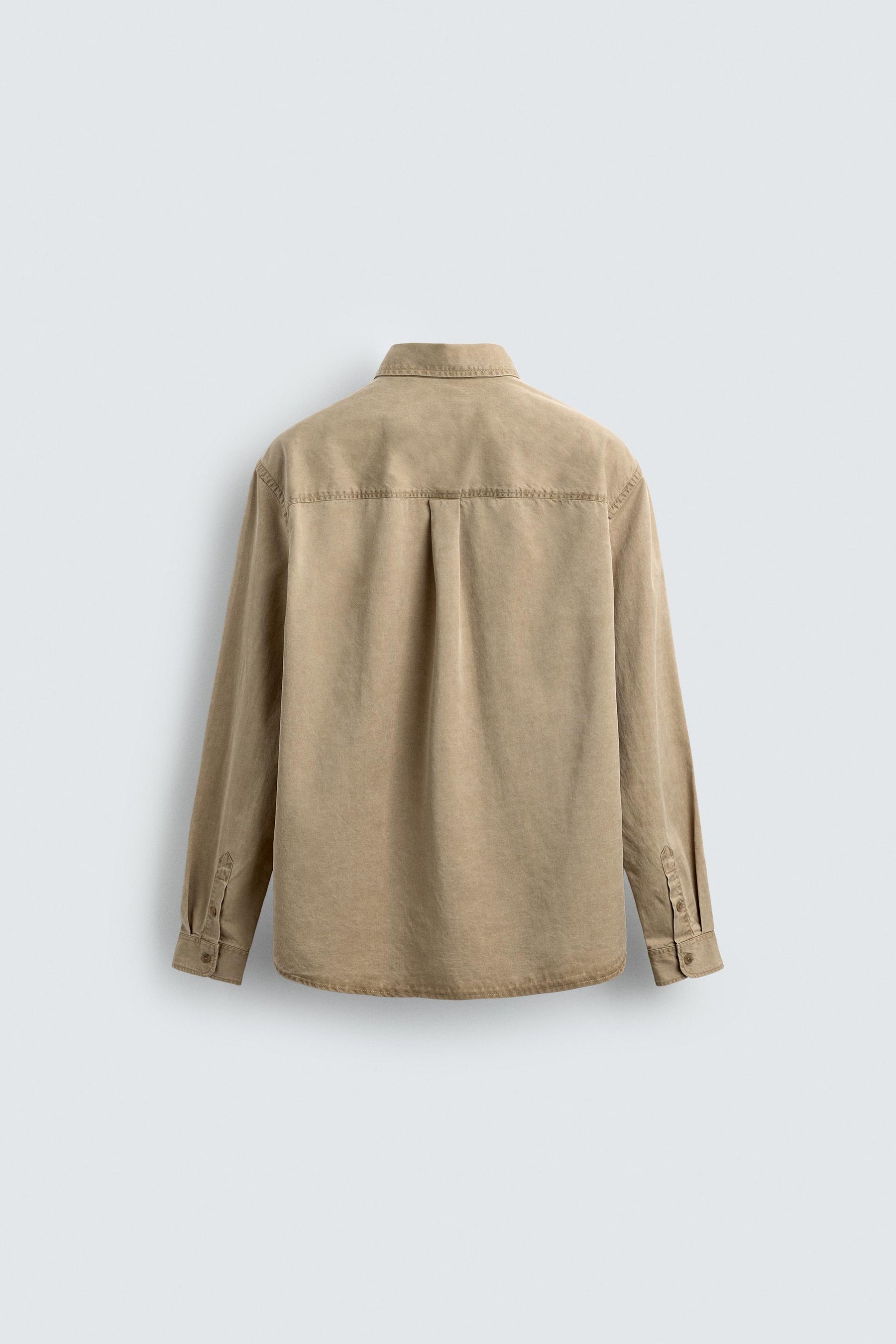 WASHED TWILL TEXTURED SHIRT - Image 6