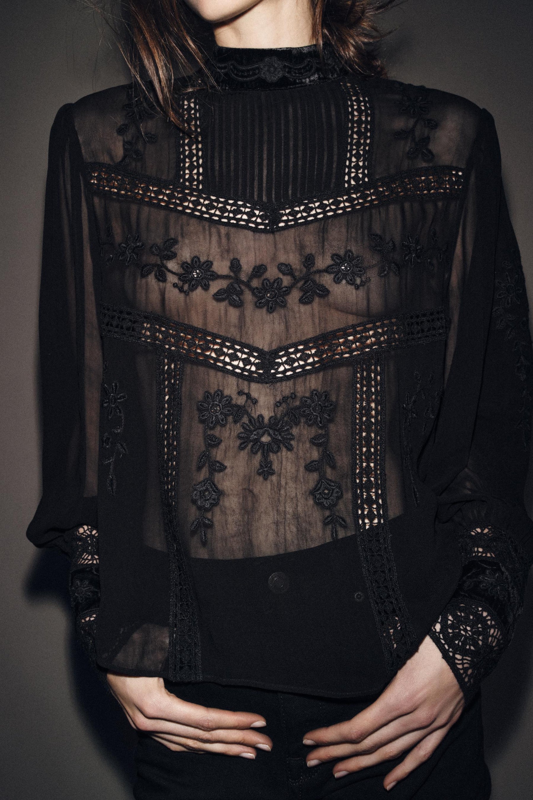 Velvet Lace Blouse