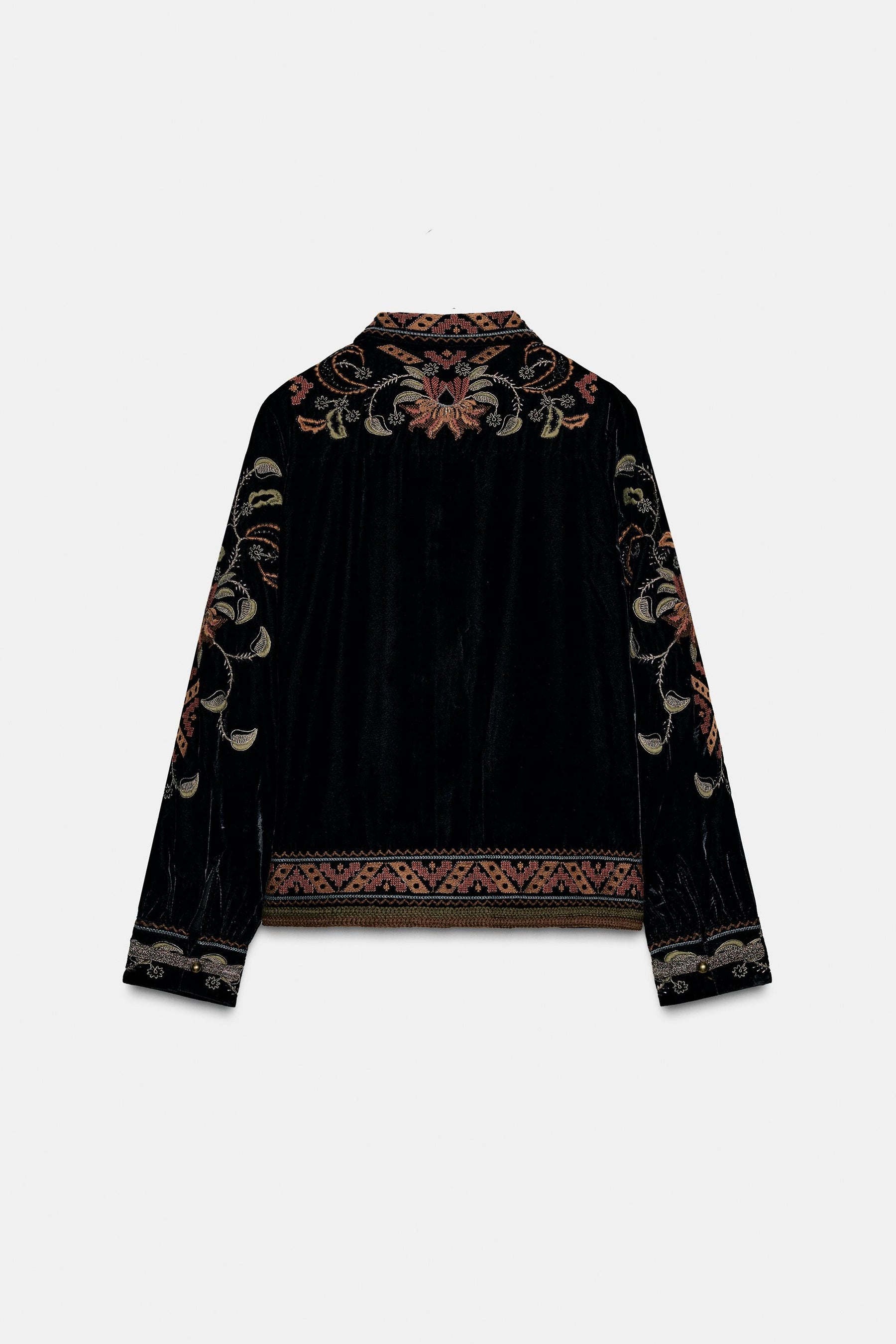 Embroidered Velvet Jacket