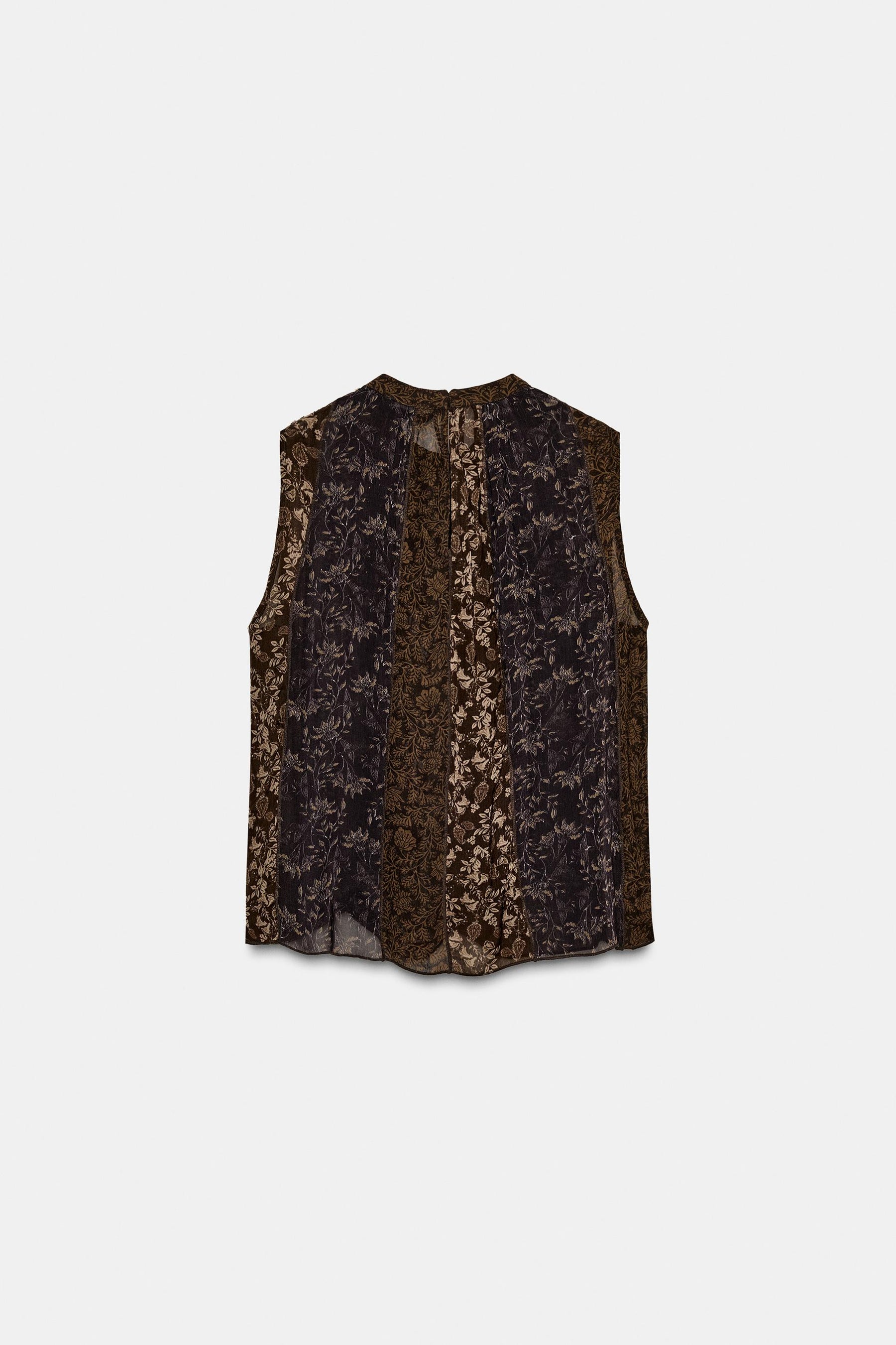 ZW COLLECTION PATCHWORK TOP