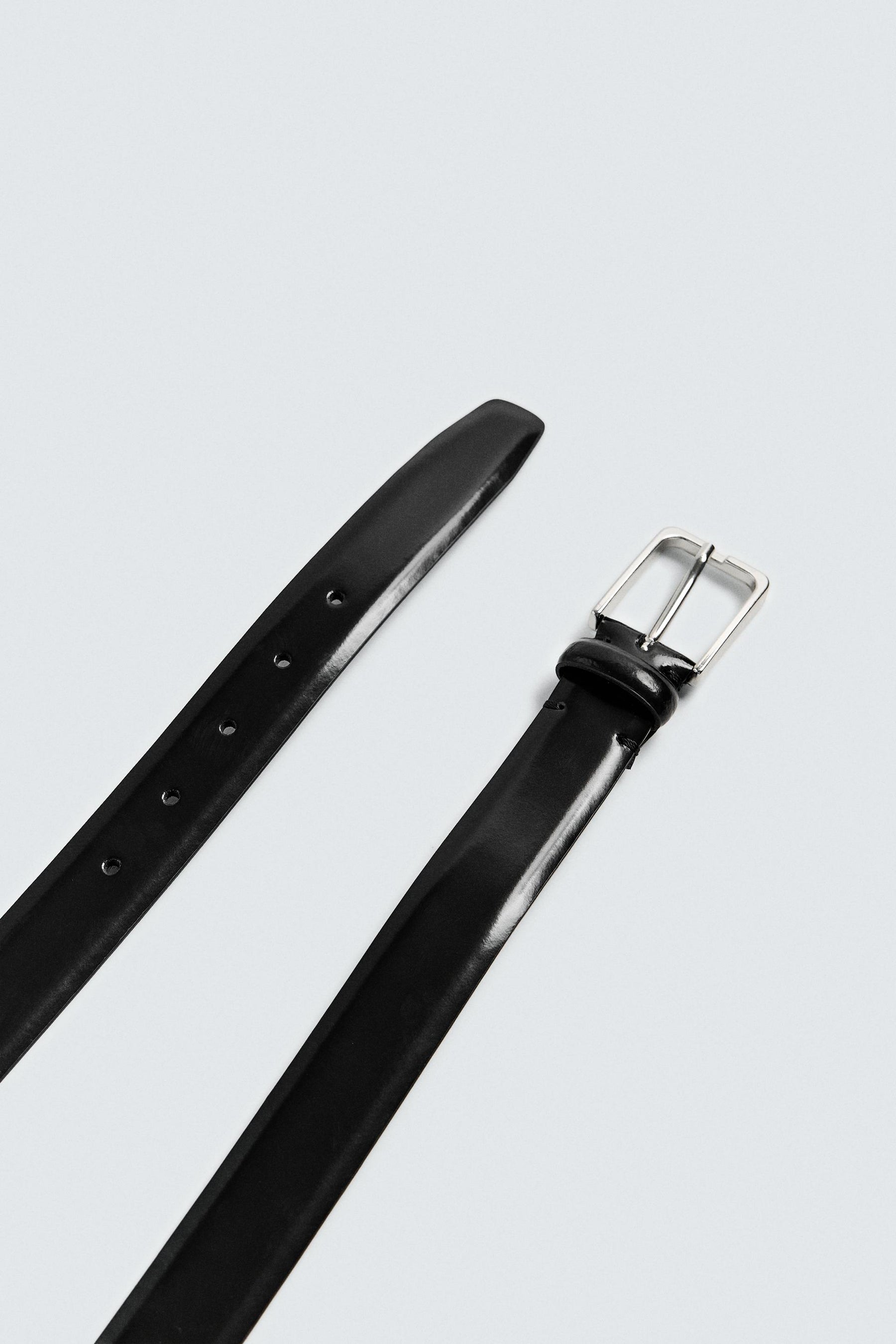 TOPSTITCHED LEATHER BELT - Image 4