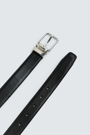 CONTRAST REVERSIBLE LEATHER BELT - Image 5