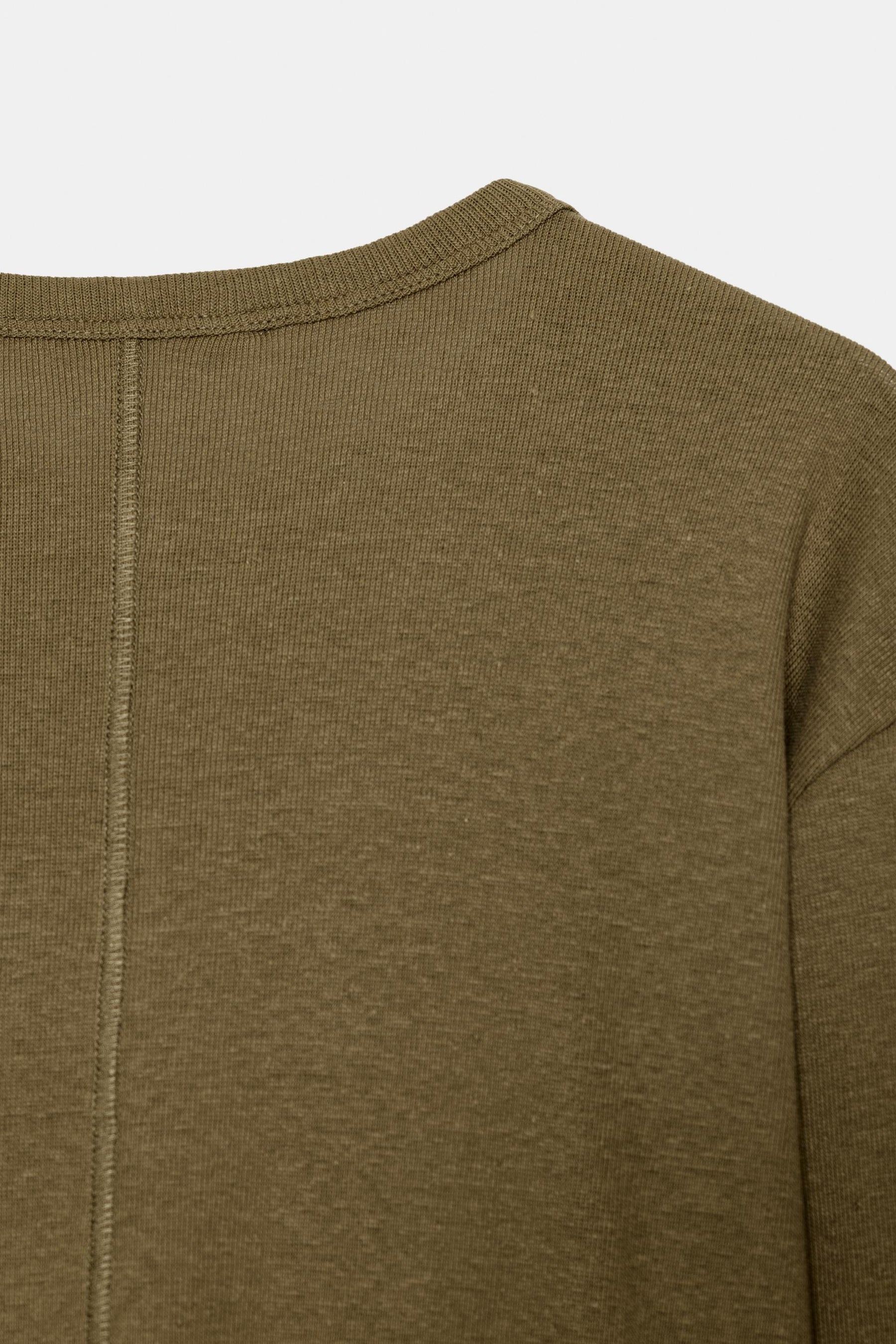 RIBBED LONG SLEEVE SHIRT