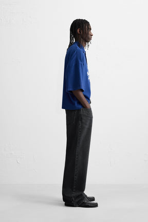 EMBROIDERED TEXT POLO SHIRT - Image 4