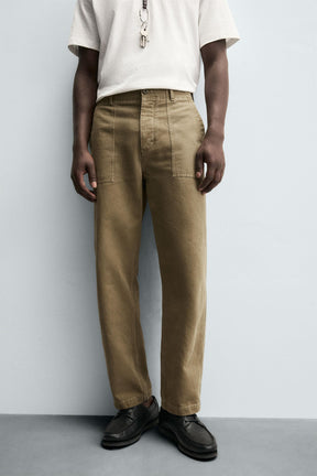 REGULAR FIT TROUSERS WITH POCKETS - Image 5