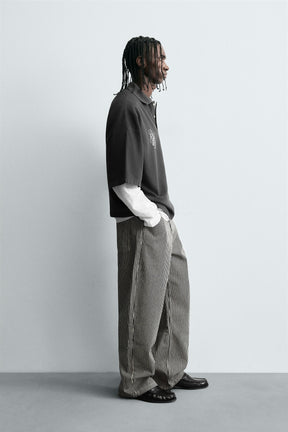 BOXY FIT EMBROIDERED POLO SHIRT - Image 4