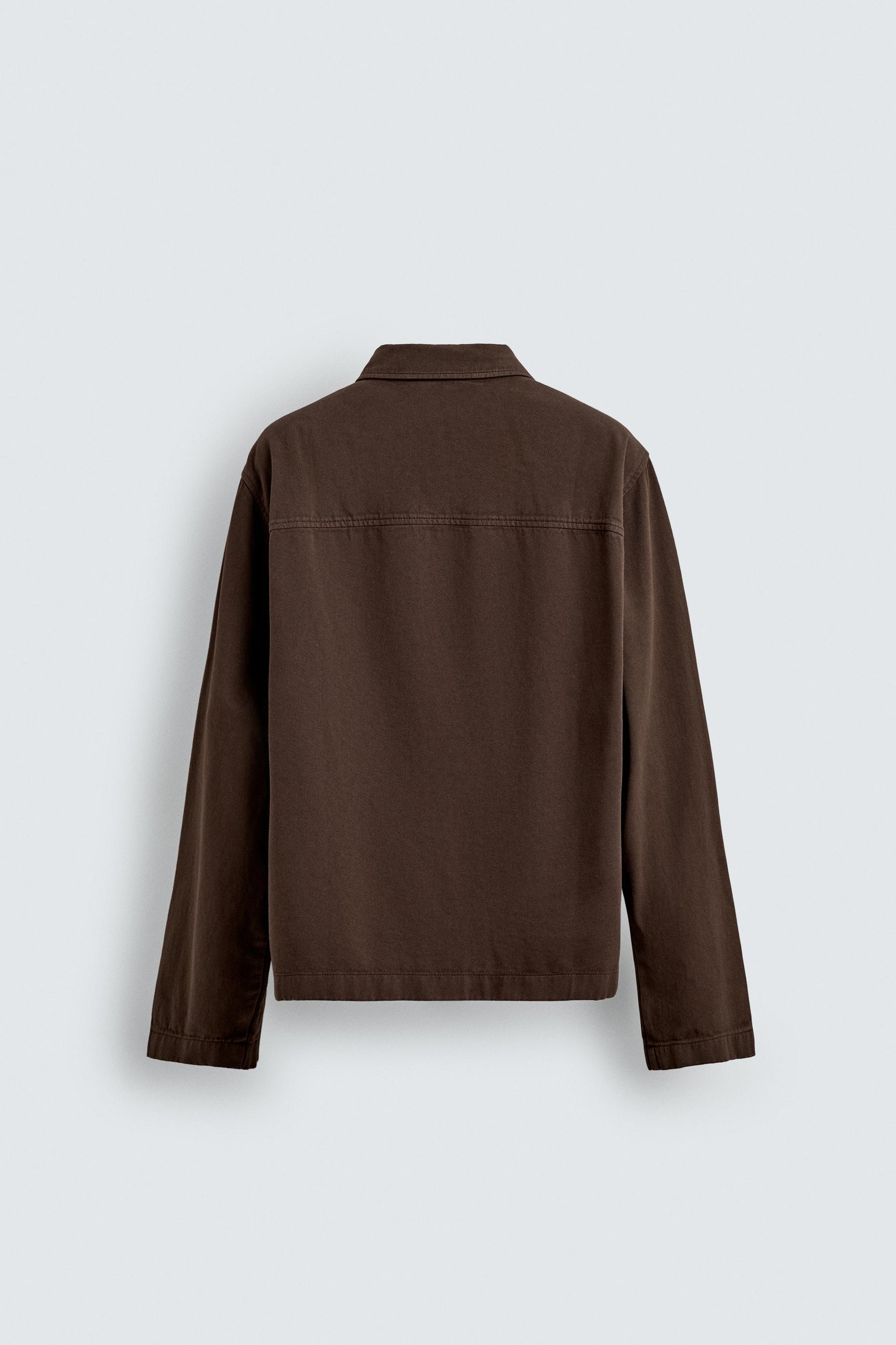 EMBROIDERED TEXTURED OVERSHIRT - Image 8