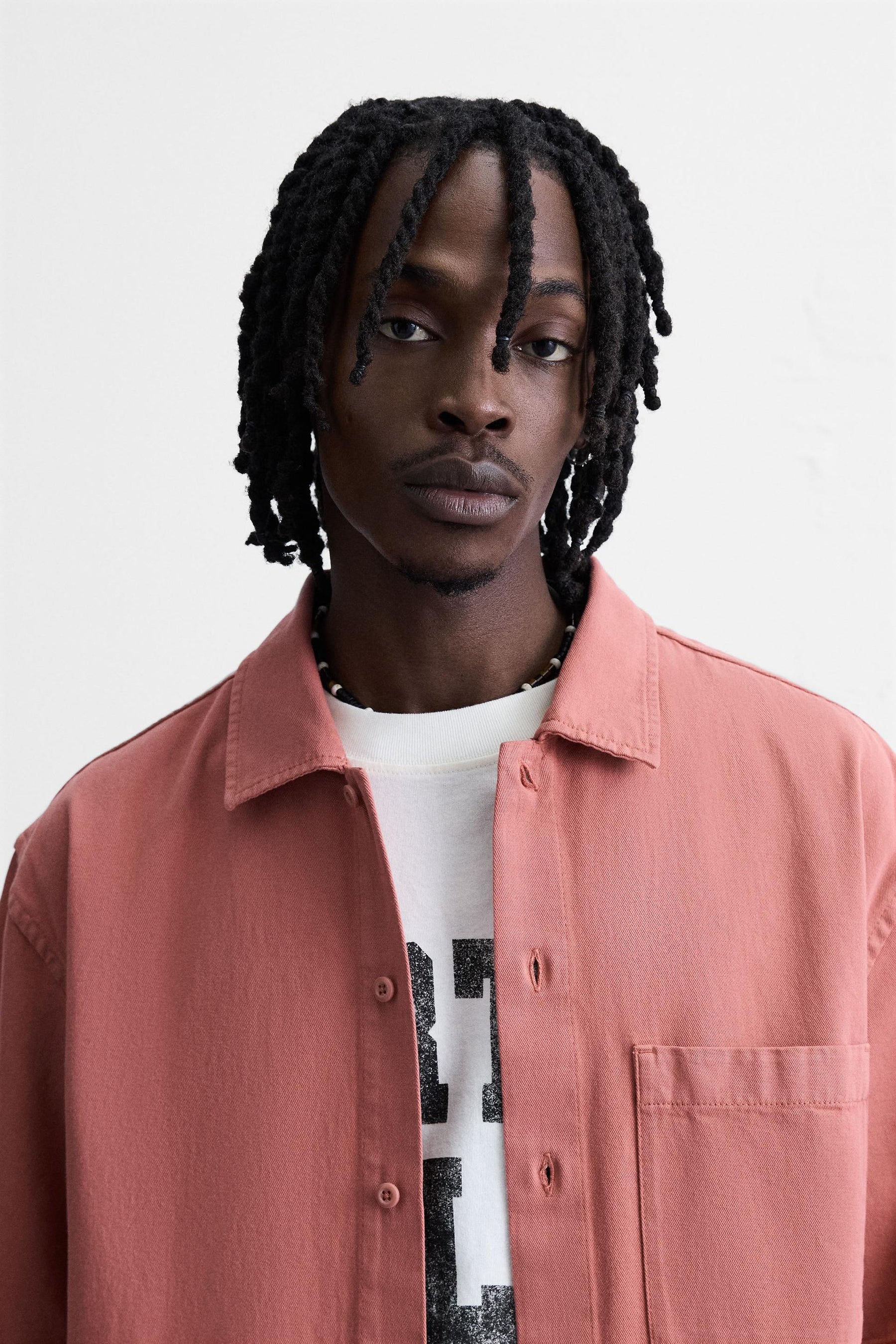 EMBROIDERED TEXTURED OVERSHIRT - Image 6