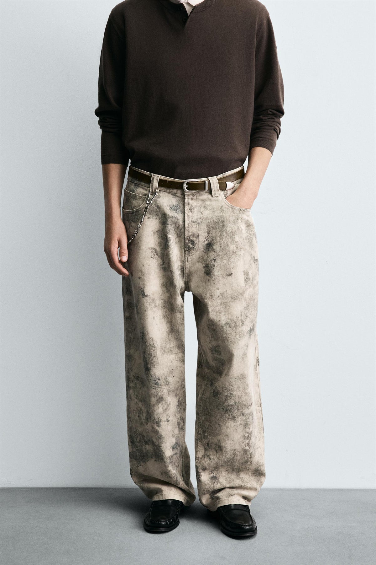 ABSTRACT PRINT TROUSERS - Image 2