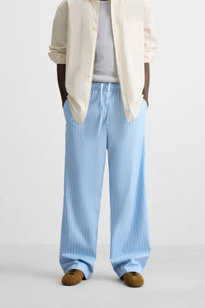 STRIPED TEXTURED TROUSERS - Image 2