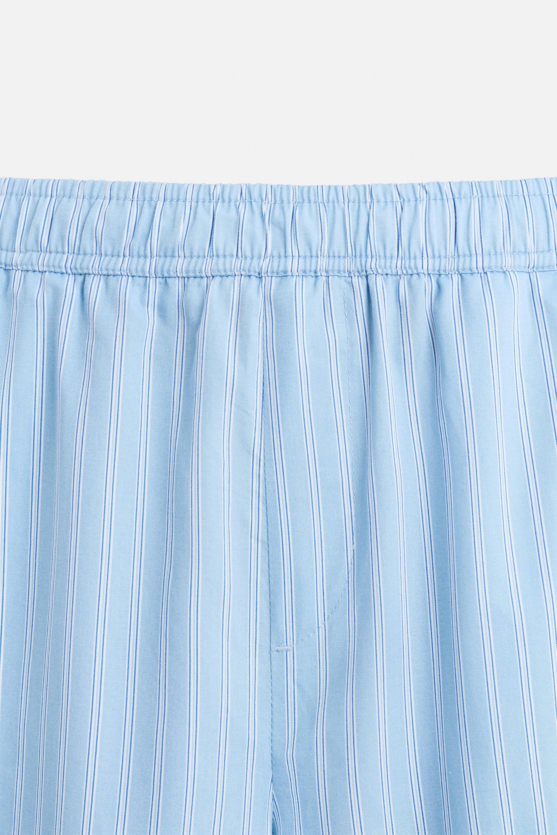 STRIPED TEXTURED TROUSERS - Image 9