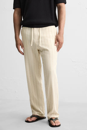 STRIPED JACQUARD TROUSERS - Image 5