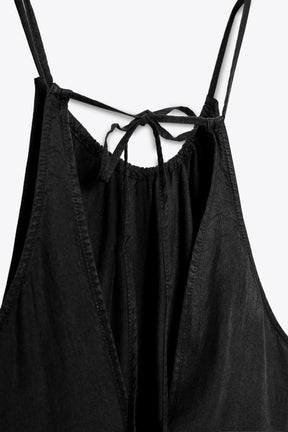 HALTERNECK DRESS WITH GATHERING - Image 8