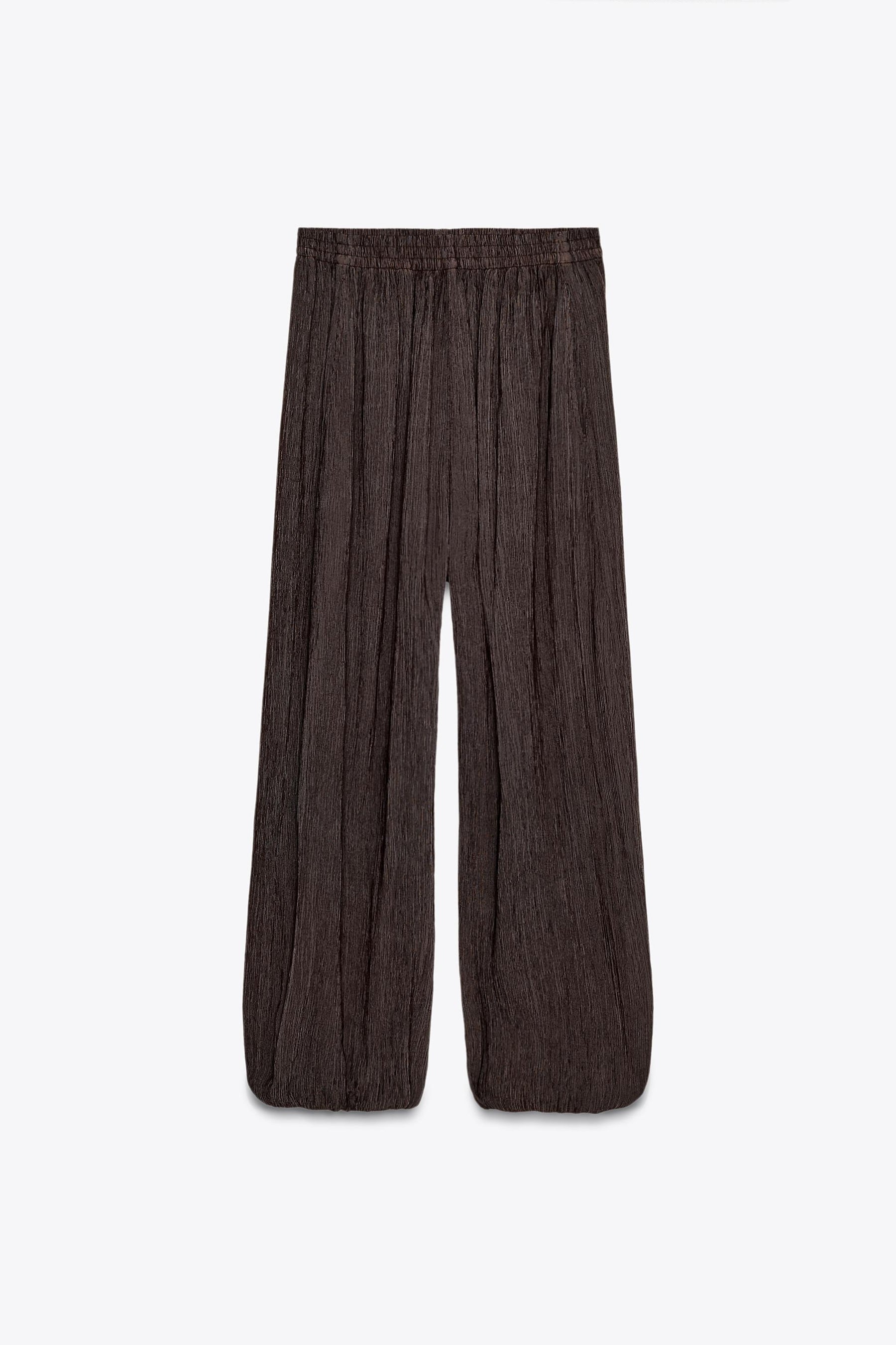 Textured Balloon Trousers