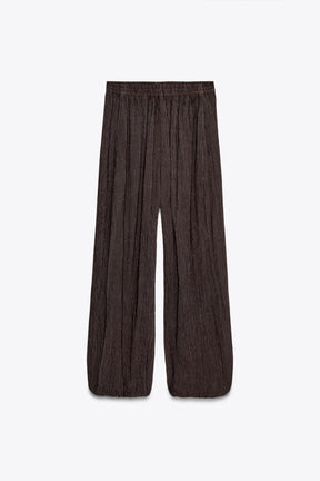Textured Balloon Trousers