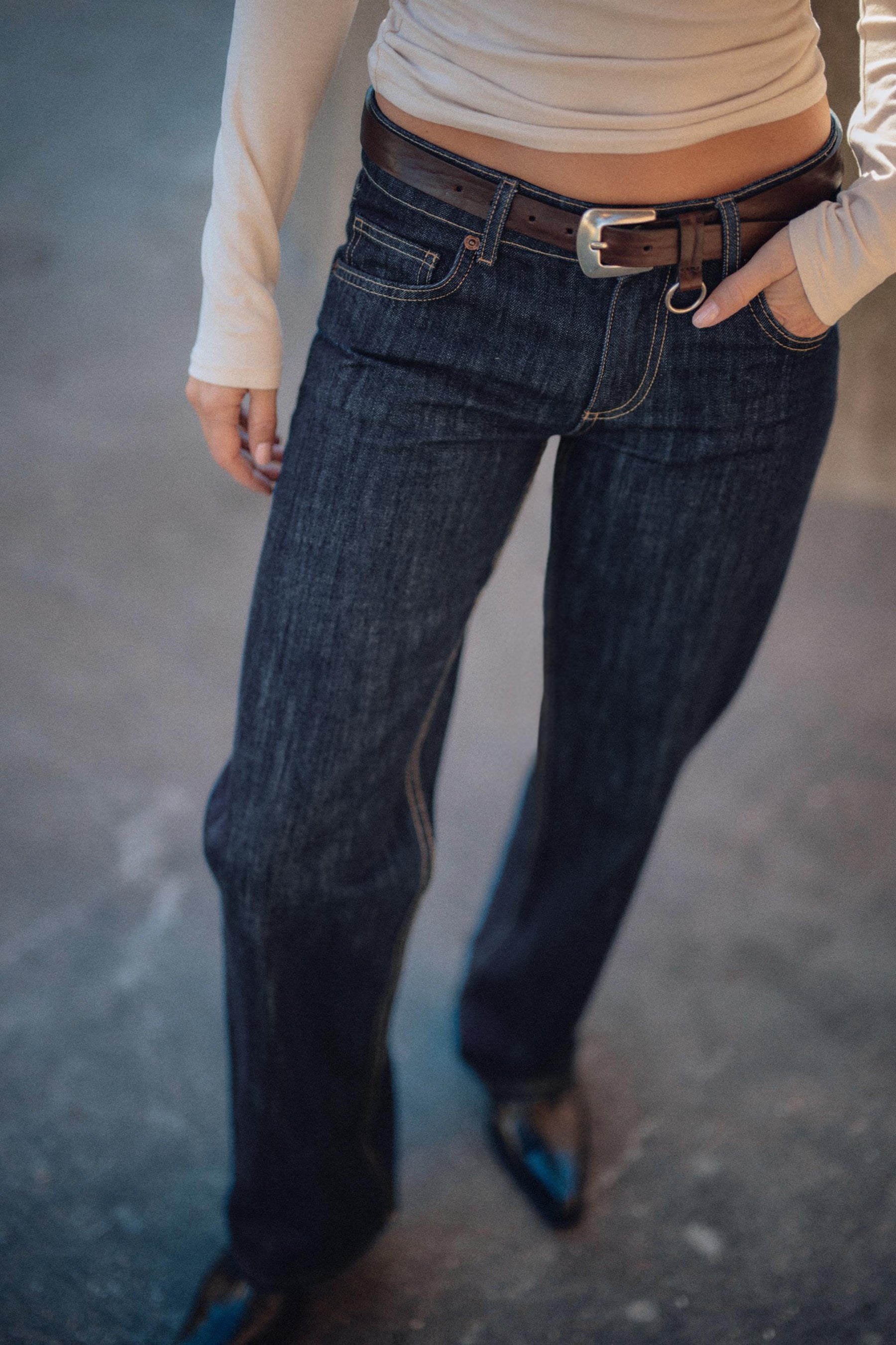 Déifgräifend breet Jeans 