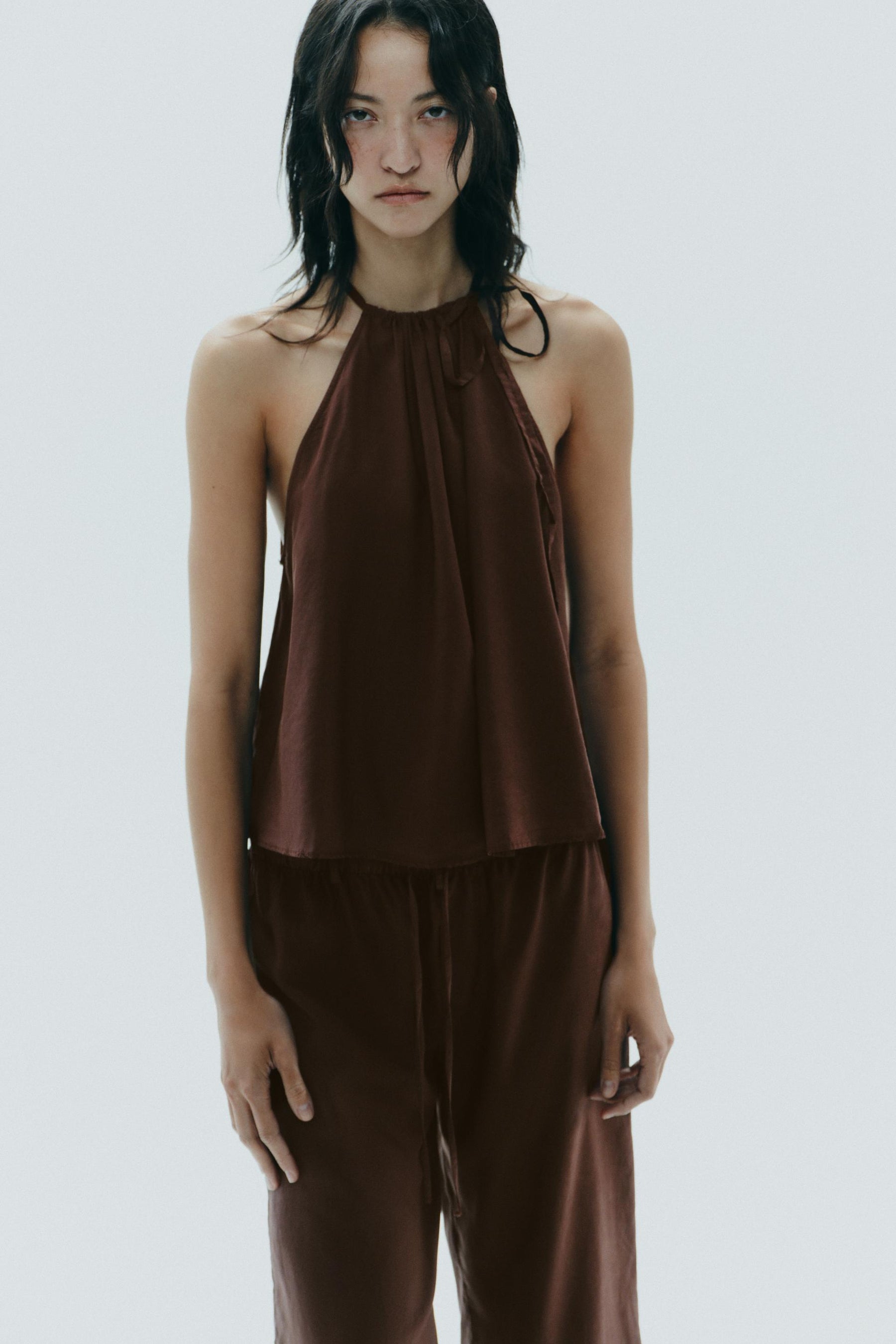 FLOWING CROPPED TROUSERS