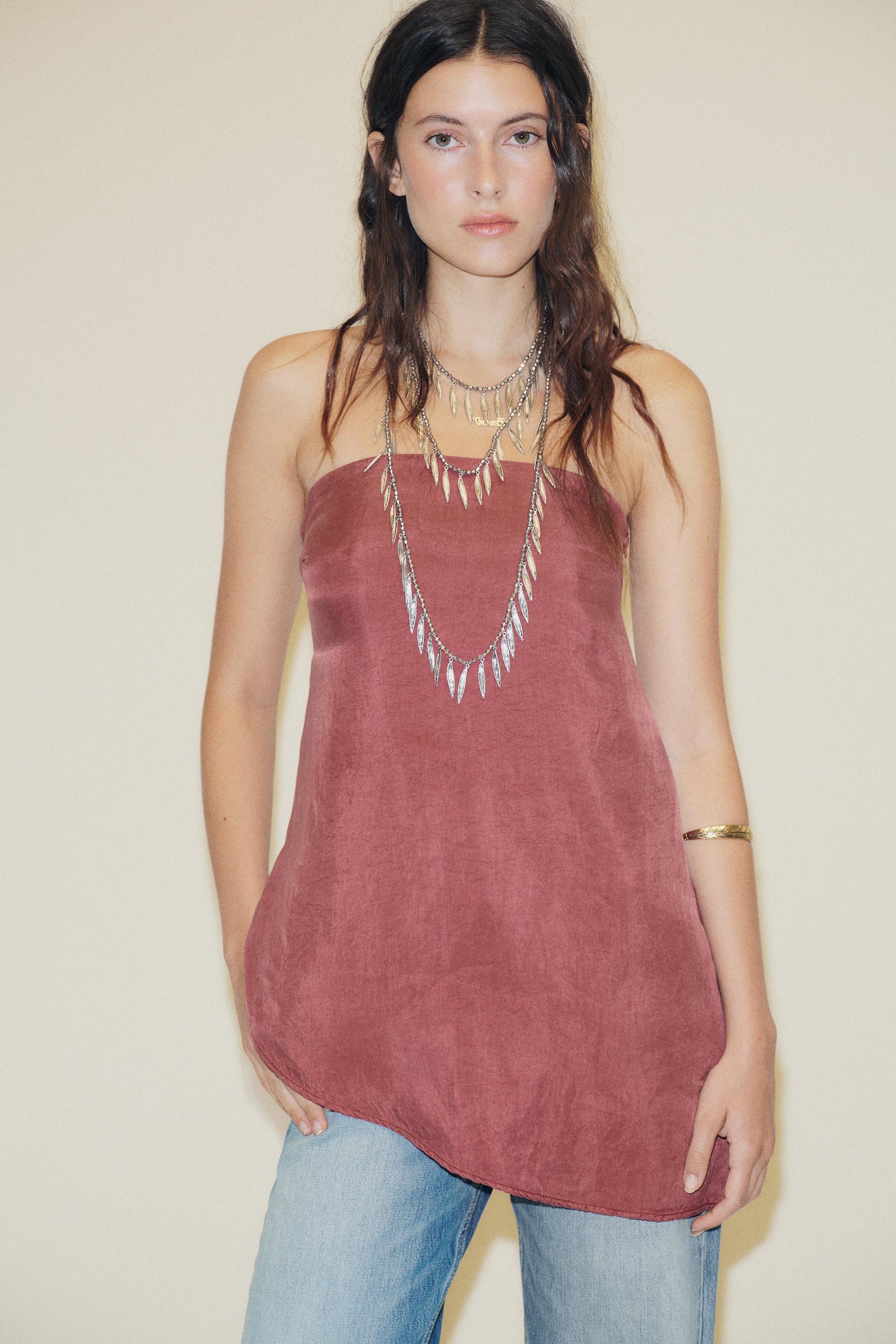 Asymmetric Bandeau Top