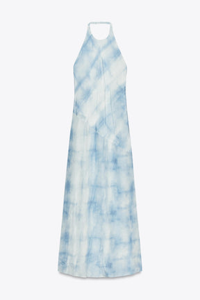 Tie-Dye Halter Dress