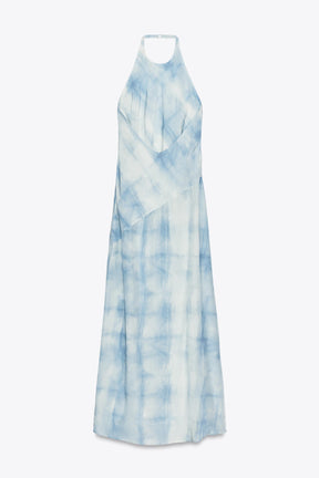 Tie-Dye Halter Dress