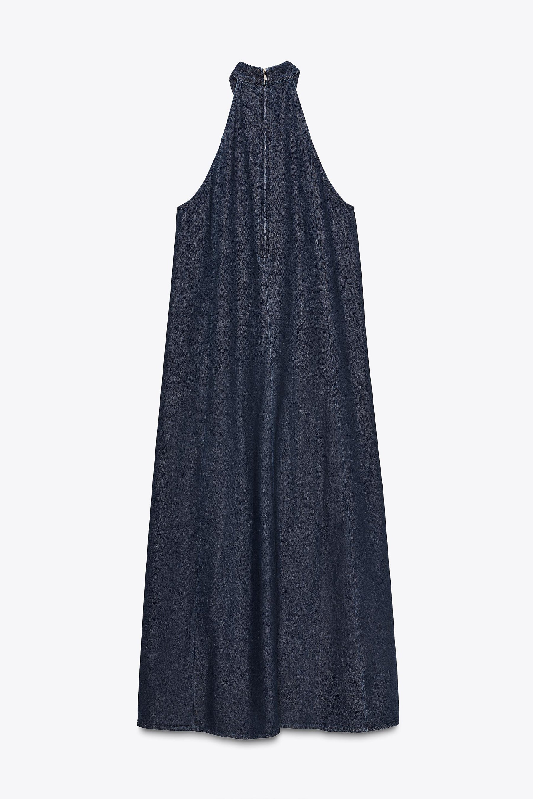 TRF HALTER DENIM DRESS - Image 6